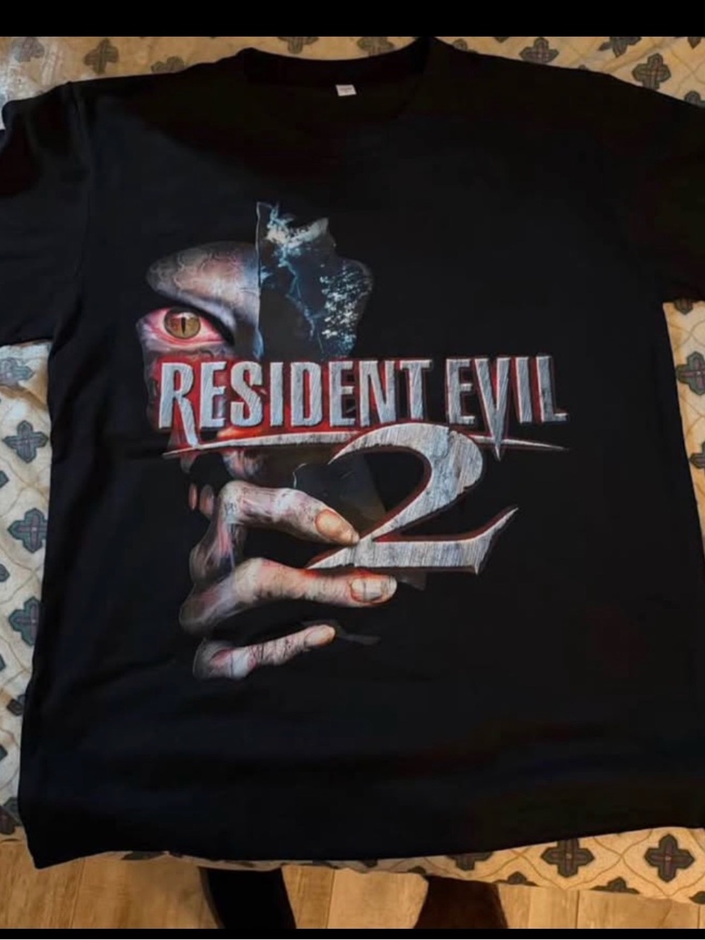 Resident Evil 2 Graphic Tee — Black Men's Short Sleeve Shirt